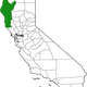 The Emerald Triangle: Humboldt, Mendocino and Trinity counties. Nearby Lake and Butte counties are also popular grow sites.